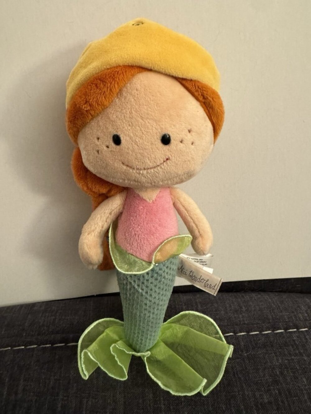 Nici Wonderland Germany Mermaid Plush Soft Rag Doll Braided Hair CS12